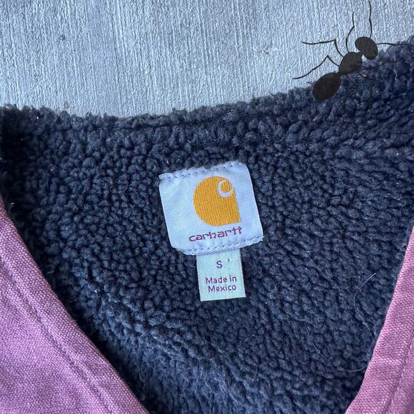 Vintage Y2K Carhartt V26 burgundy work wear jacket - Picture 6 of 6